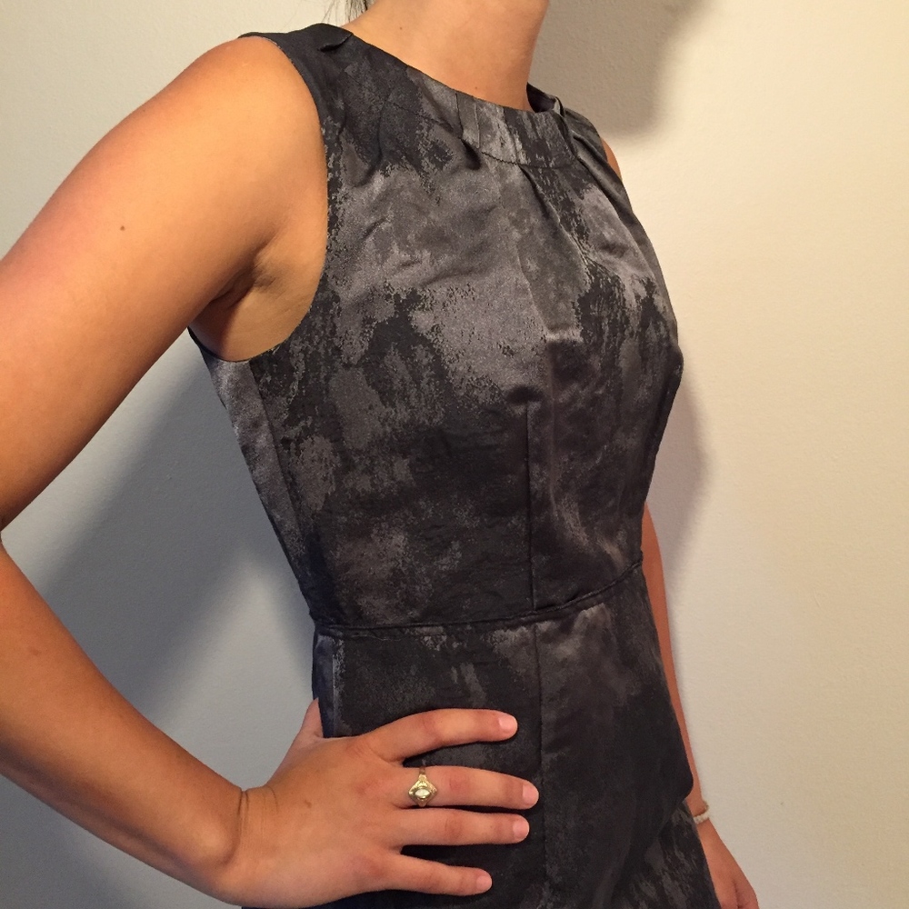 Loft Sleeveless Navy Blue Dress